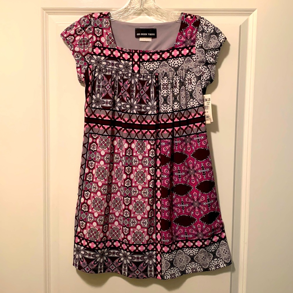 Un Deux Trois girls blouse/dress, size 12